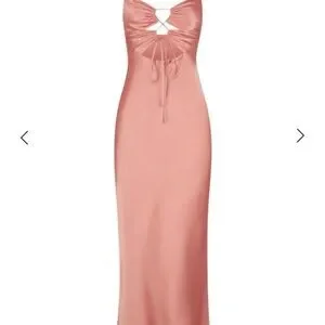 shona joy eloise lace up midi dress Eloise Lace Up Midi Dress Caramel By Shona Joy for SALE